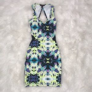 Neon Sunburst Bodycon